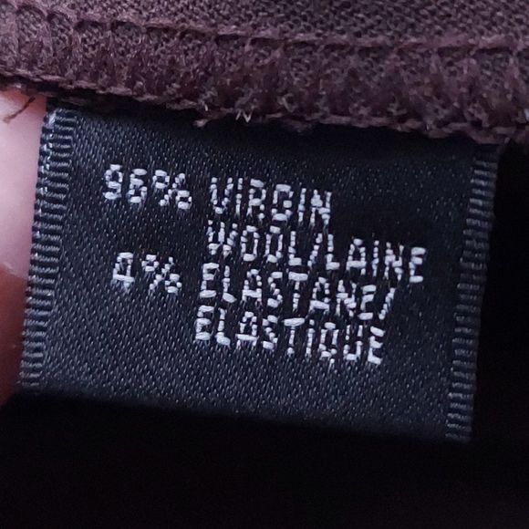 Lafayette 148 Wool Blend Brown Dress Pants Women's Sz 14 - Picture 4 of 14